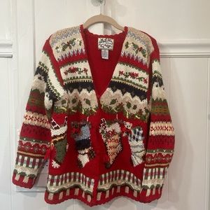 Vintage 1998 Heirloom Collectibles Christmas sweater